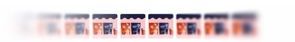 Strip of product images being scanned